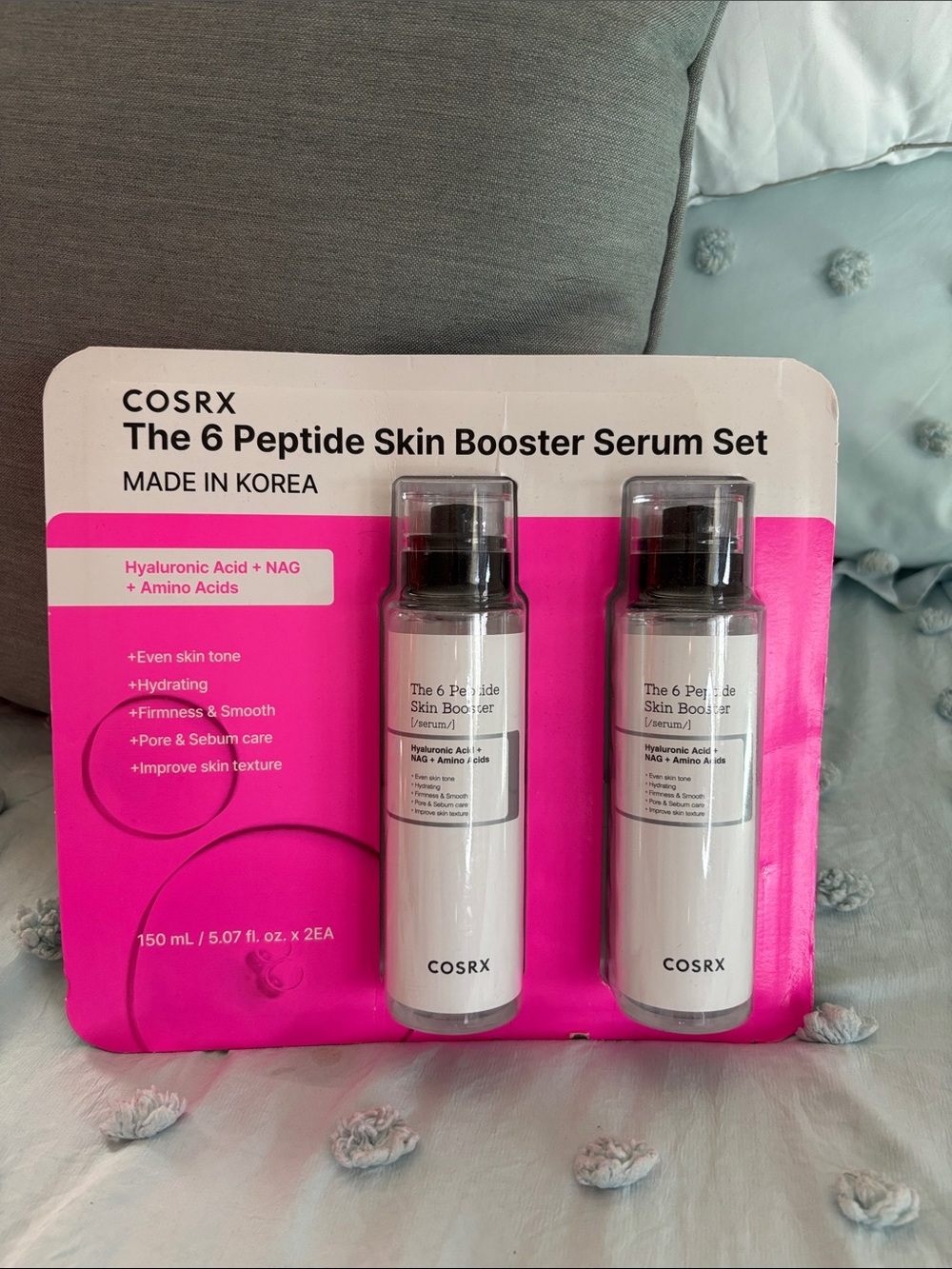 COSRX The 6 Peptide Skin Booster Serum Set — White & Pink